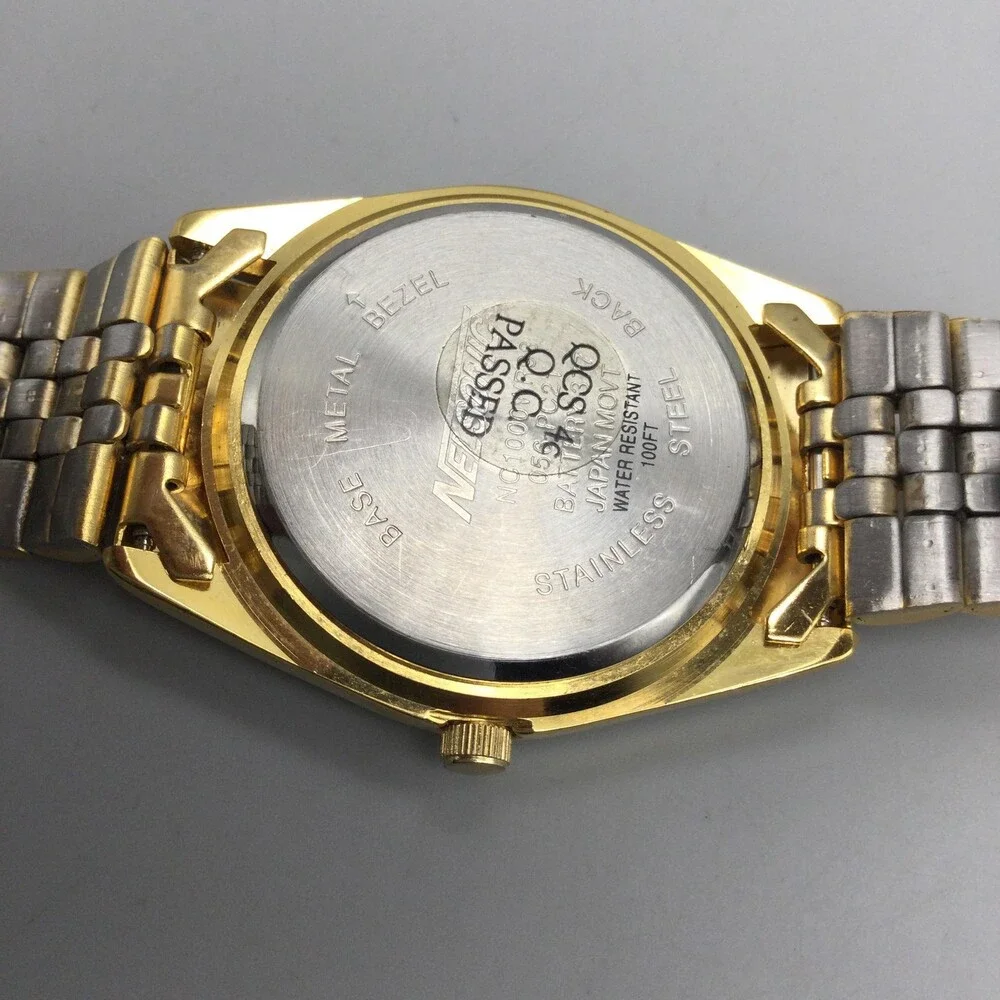 Indiana University Mens Watch 35mm White Logo Dial Gold Tone New Battery 8